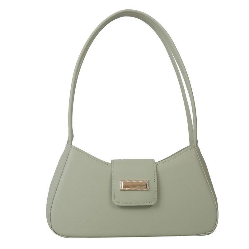French Style Solid Color Baguette Shoulder Bag view 9