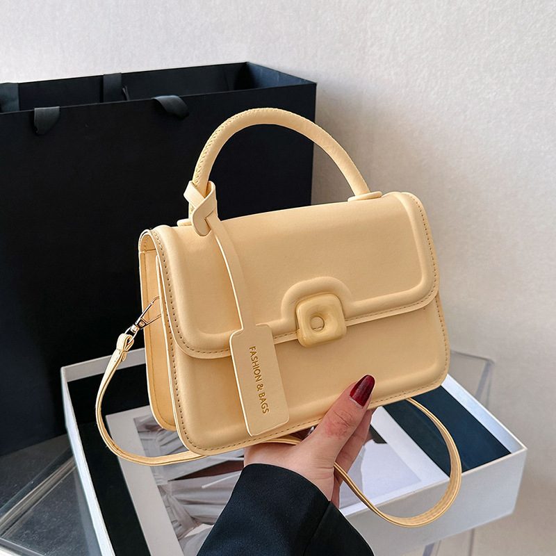 Minimalist Square Crossbody Top-Handle Bag