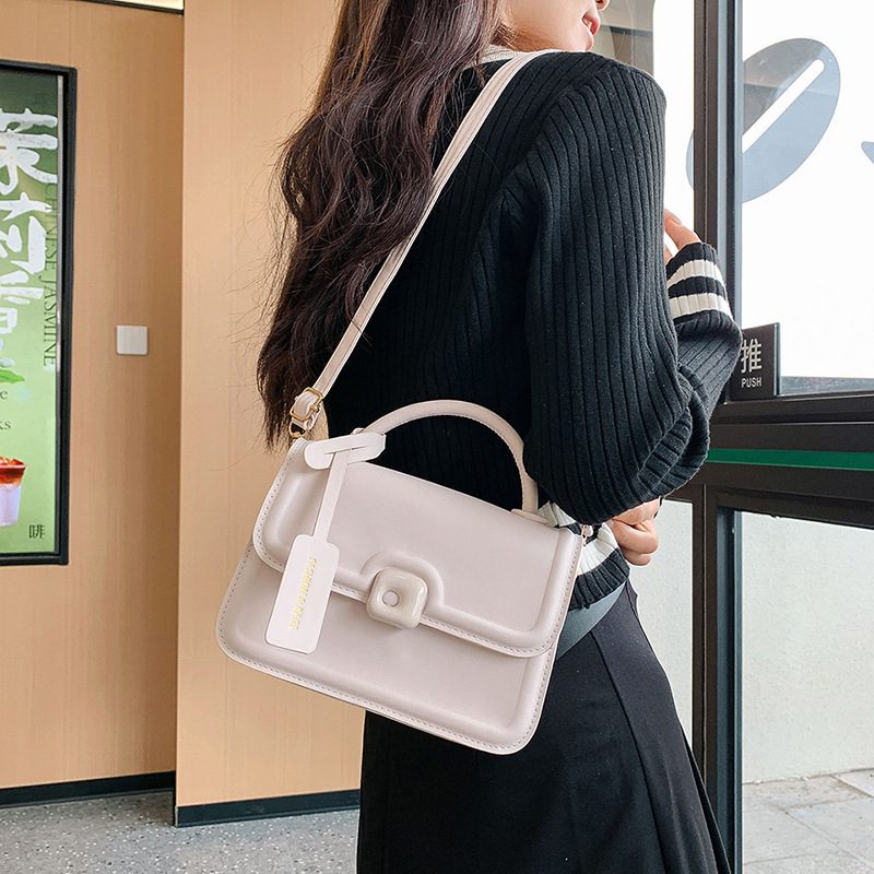 Minimalist Square Crossbody Top-Handle Bag view 2