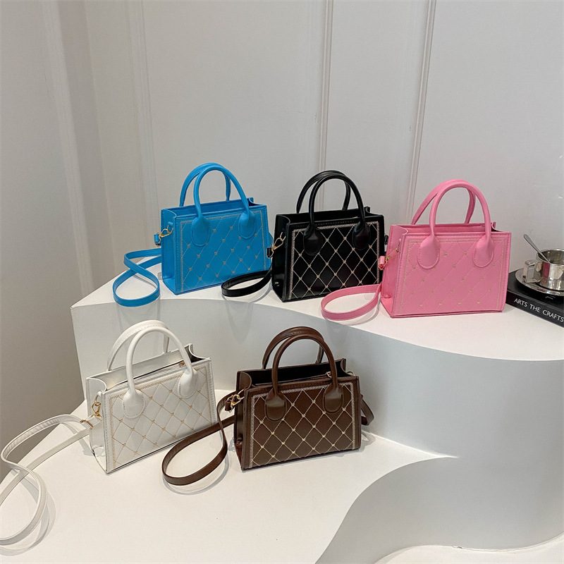 Retro Minimalist Square Crossbody Bag