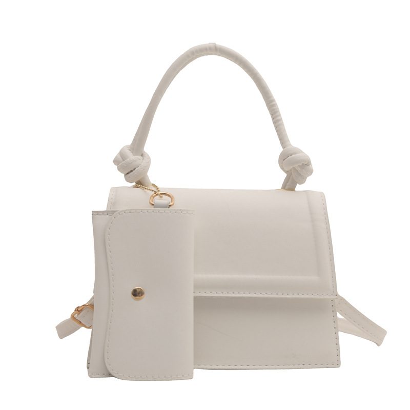 Minimalist Small Square Top-Handle Crossbody Bag view 8