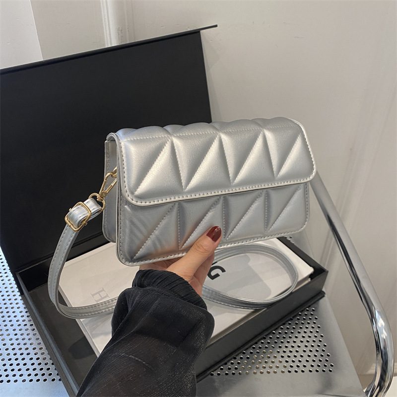 PU Chain Small Square Crossbody Bag view 3