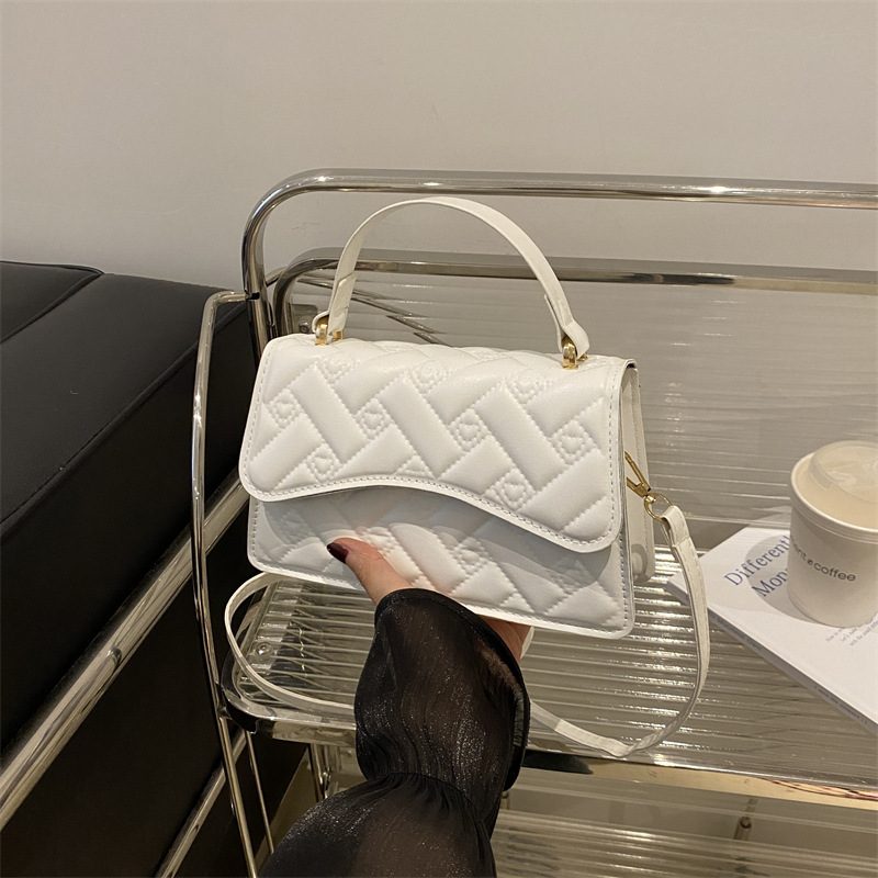 Heart Embroidered Small Square Crossbody Bag view 4