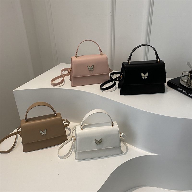 Bow Decorated Small Square Crossbody Bag