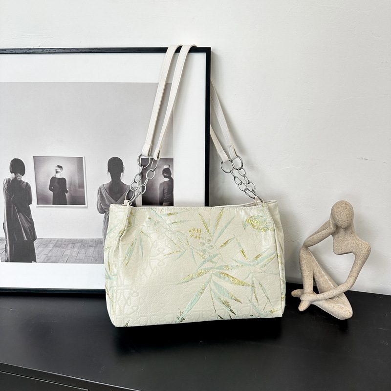 New Chinese Embroidered Large Capacity Tote Bag view 2