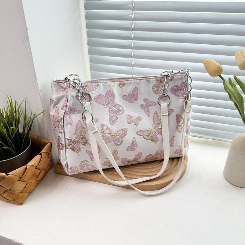 New Chinese Embroidered Large Capacity Tote Bag view 3