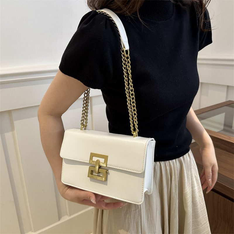 Chain Strap Small Square Shoulder Bag view 2