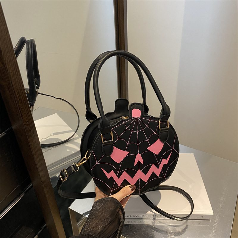 Halloween Pumpkin Colorblock Crossbody Bag view 2