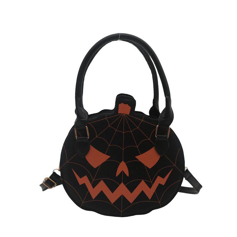 Halloween Pumpkin Colorblock Crossbody Bag view 7