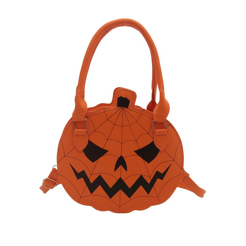 Halloween Pumpkin Colorblock Crossbody Bag view 8