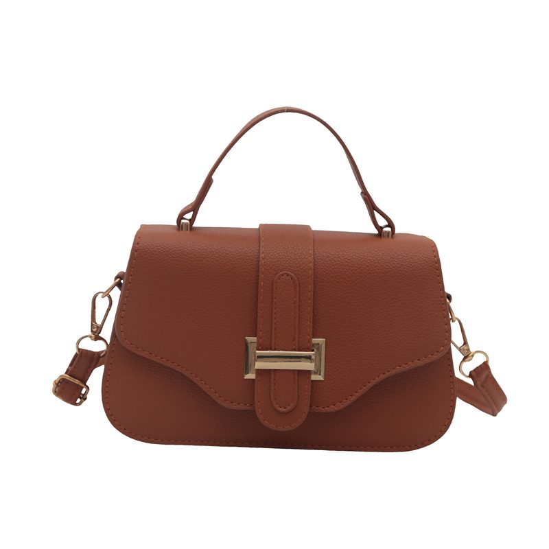 French Vintage Belted Small Square Bag view 7