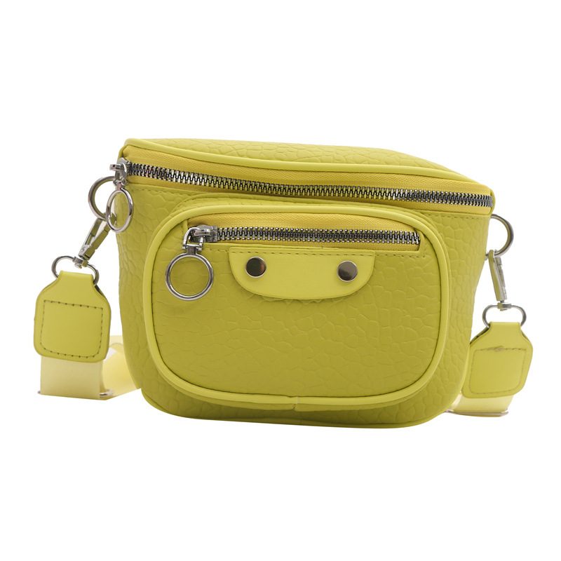 Litchi Grain Wide Strap Crossbody Bag view 10