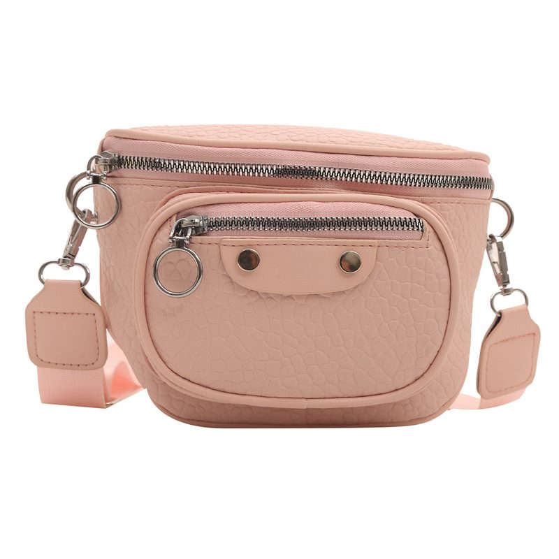 Litchi Grain Wide Strap Crossbody Bag view 8