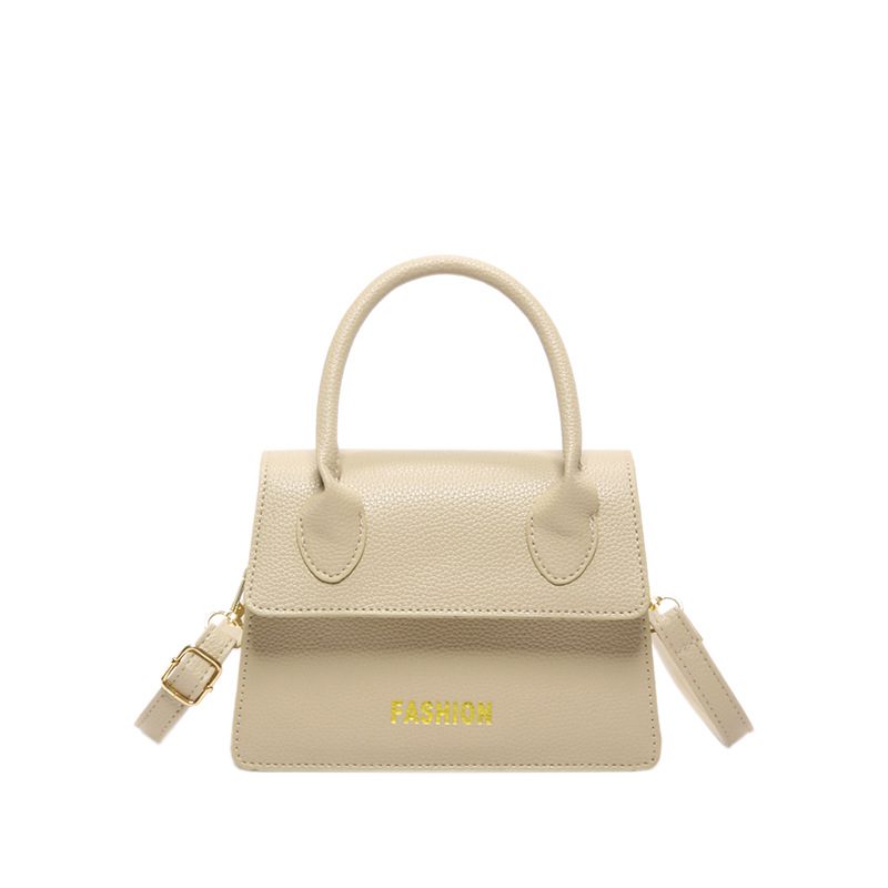 Letter Litchi Grain Top-Handle Crossbody Bag view 9