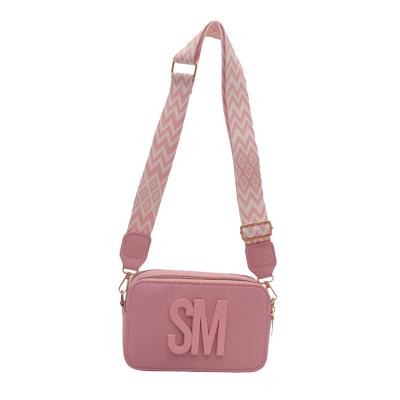 Camera Wide Strap Letter Small Square Bag view 7