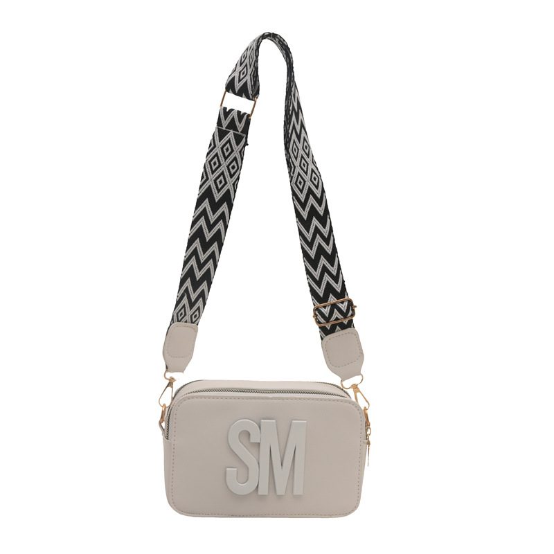 Camera Wide Strap Letter Small Square Bag view 8