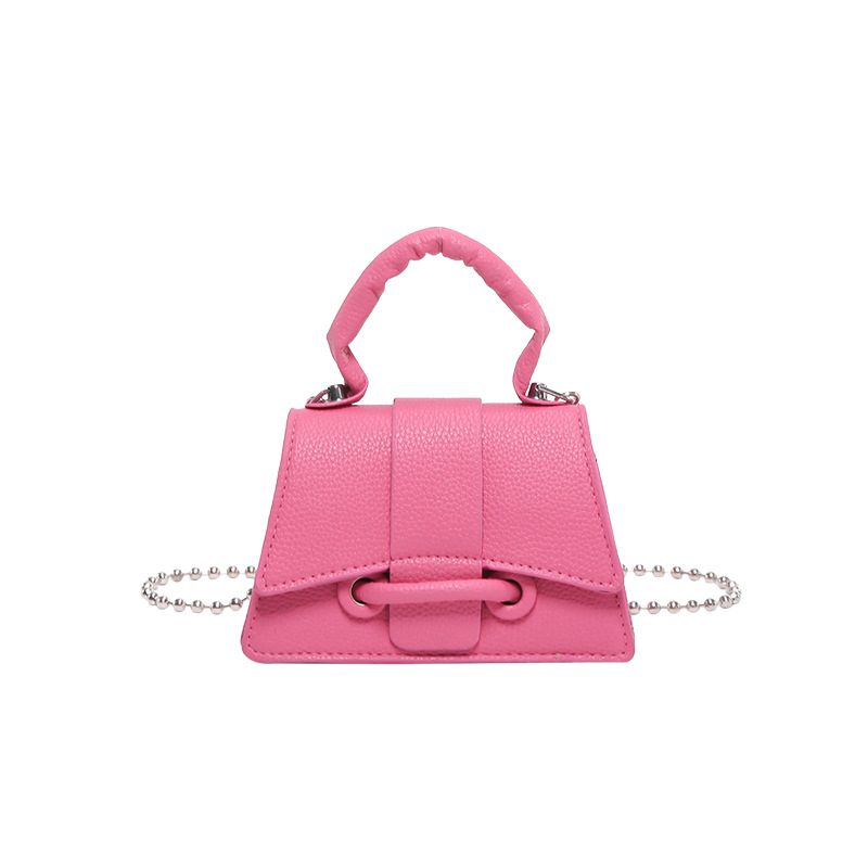 Mini Litchi Textured Chain Crossbody Bag view 10