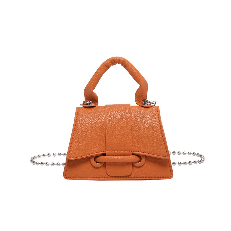 Mini Litchi Textured Chain Crossbody Bag view 11