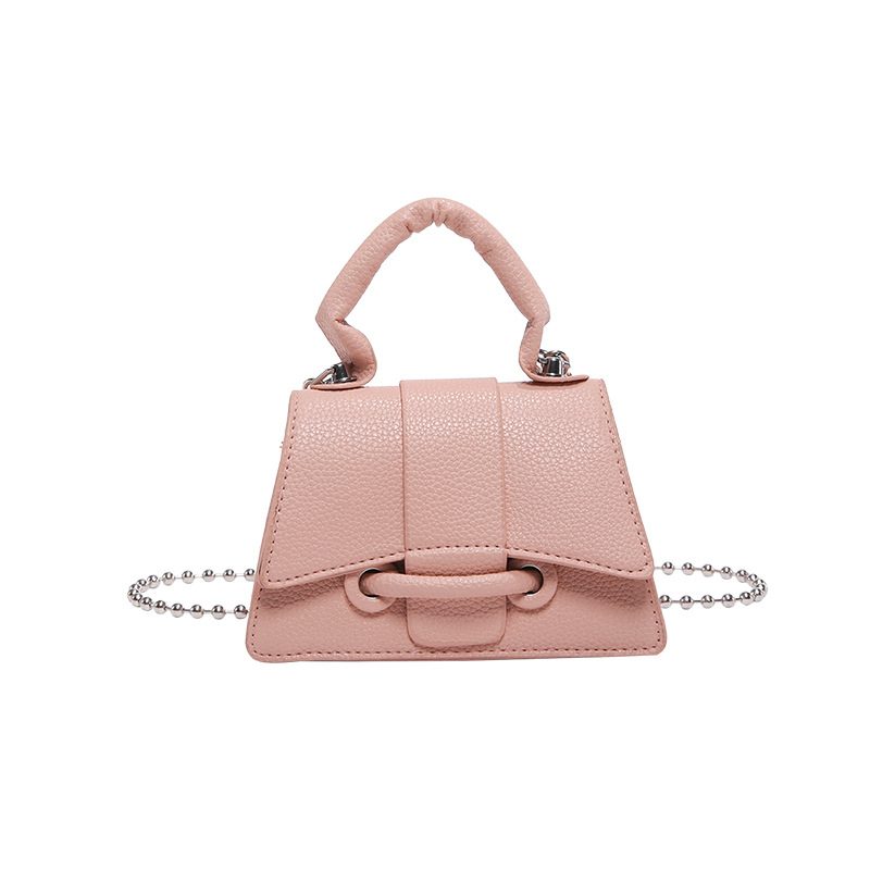 Mini Litchi Textured Chain Crossbody Bag view 12