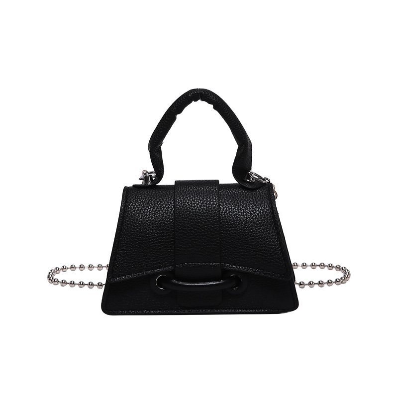 Mini Litchi Textured Chain Crossbody Bag view 6