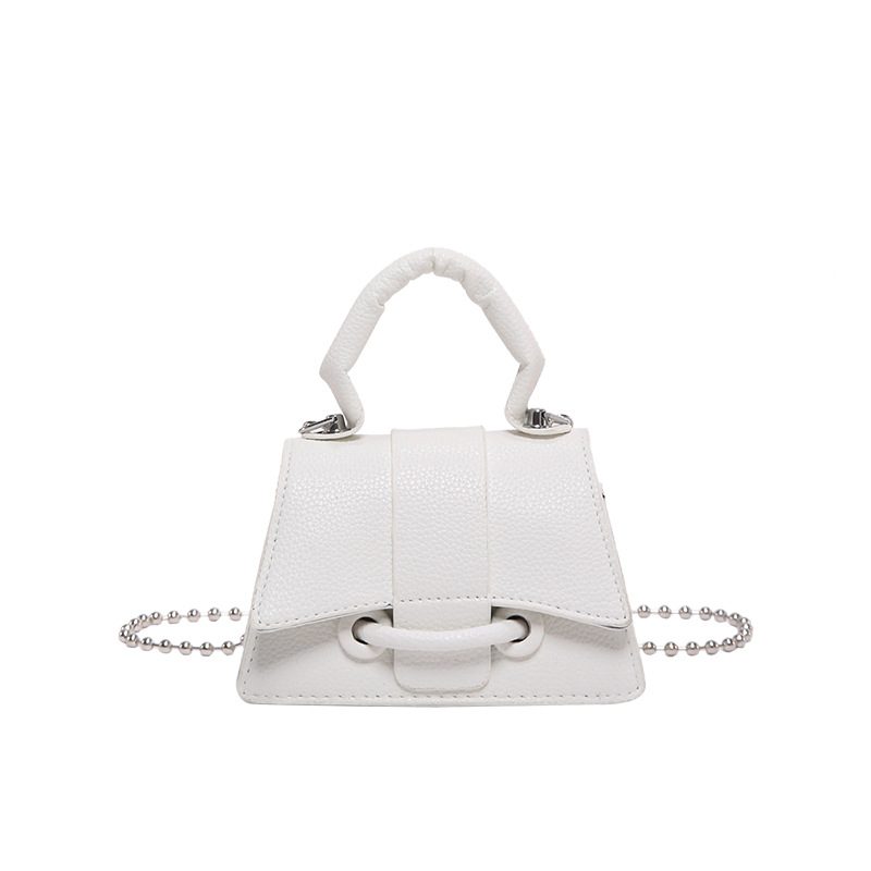 Mini Litchi Textured Chain Crossbody Bag view 7