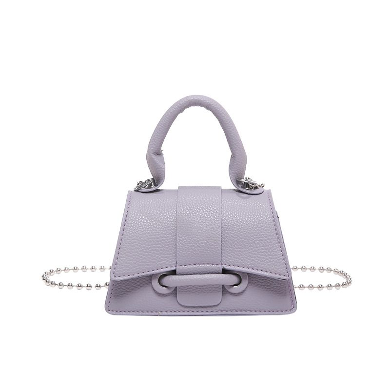 Mini Litchi Textured Chain Crossbody Bag view 9