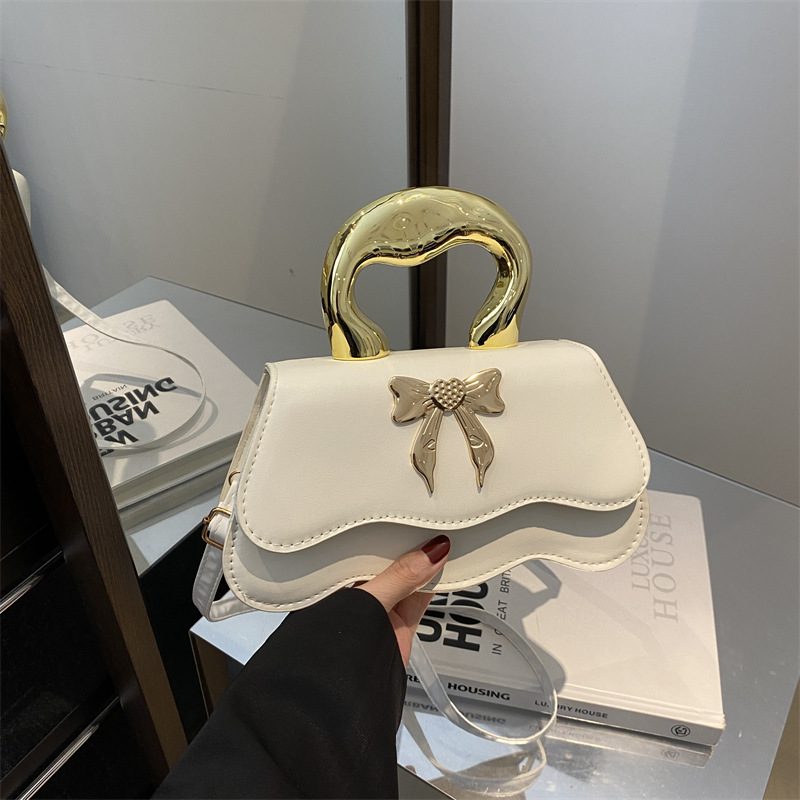 Candy Color Bow Top-Handle Crossbody Bag view 4