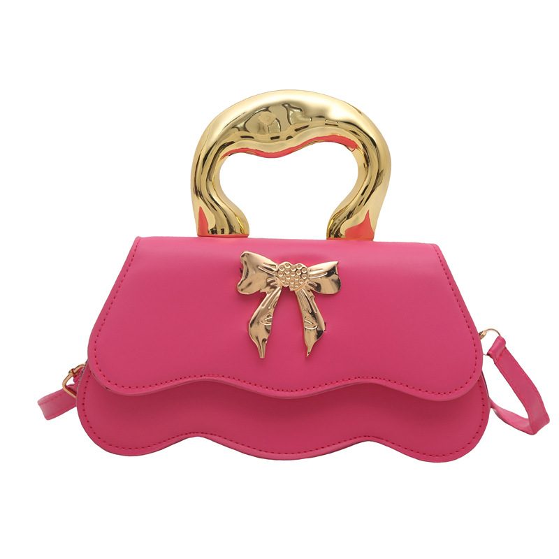 Candy Color Bow Top-Handle Crossbody Bag view 9