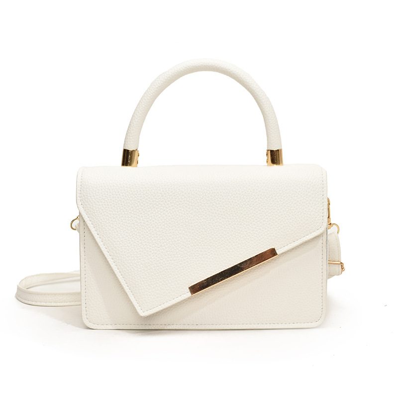 Litchi Textured Minimalist Crossbody Bag view 6