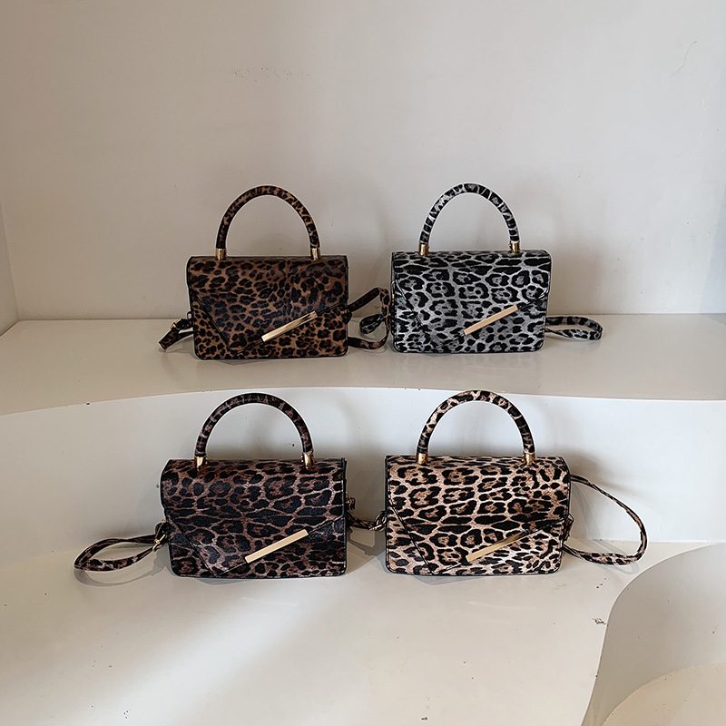 Color Block Leopard Crossbody Bag