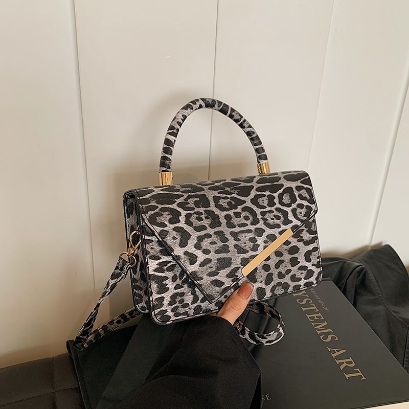 Color Block Leopard Crossbody Bag view 3