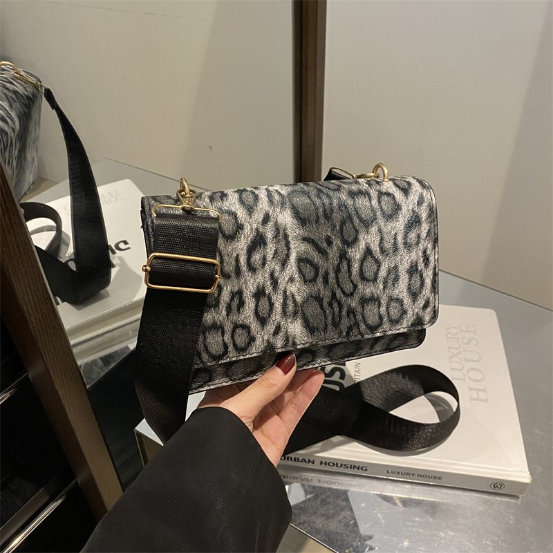 Leopard Chain Small Square Bag view 2