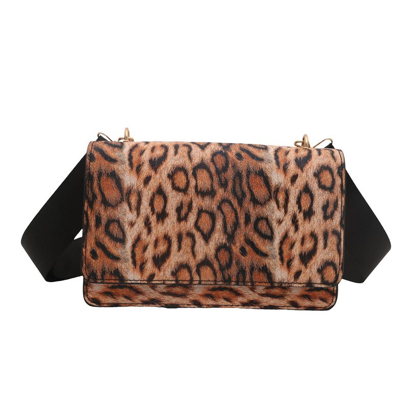 Leopard Chain Small Square Bag view 7