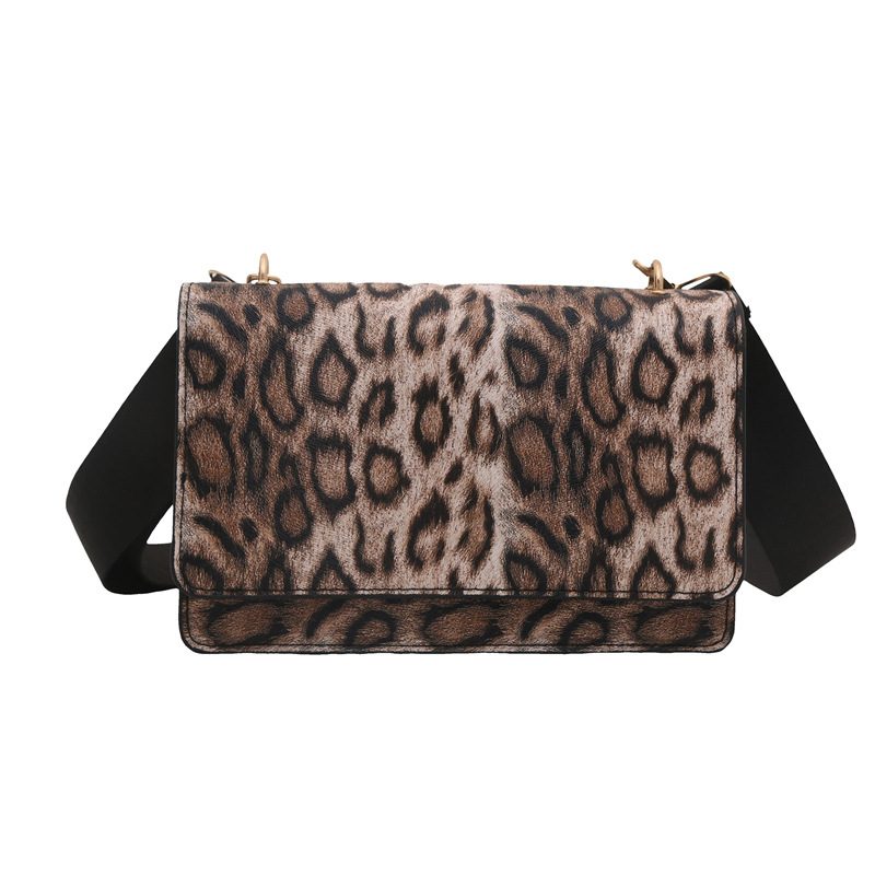 Leopard Chain Small Square Bag view 8