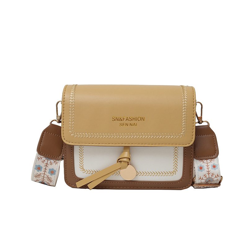 Color Block Shoulder Crossbody Square Bag view 7