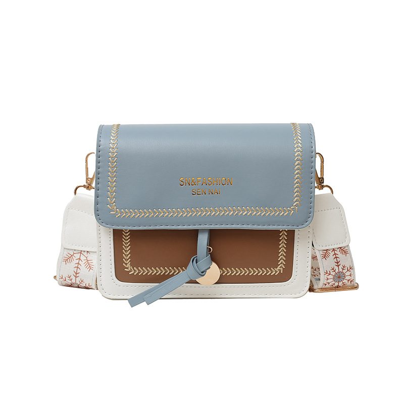 Color Block Shoulder Crossbody Square Bag view 8