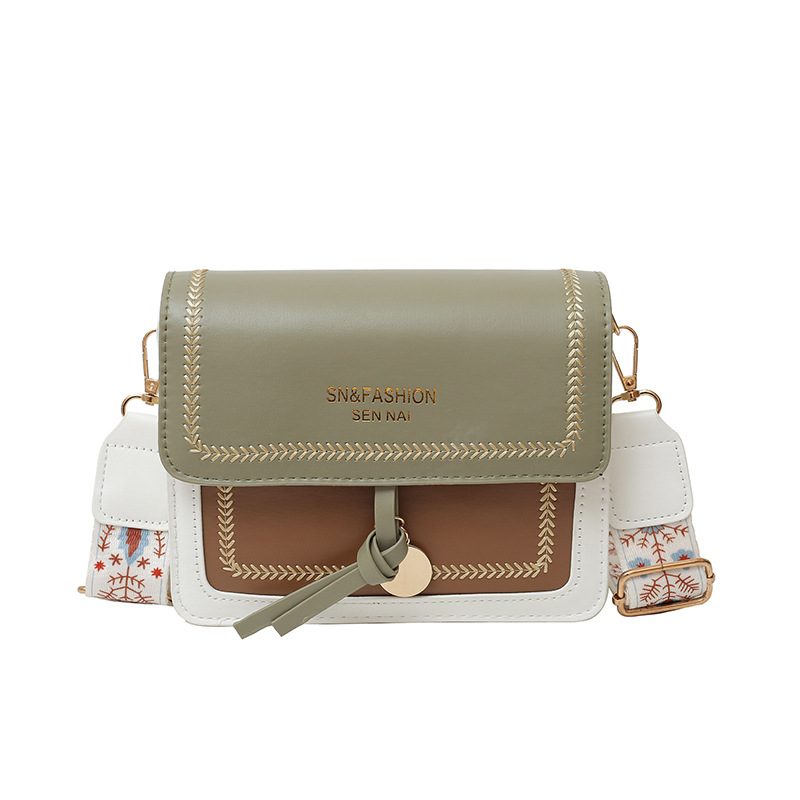 Color Block Shoulder Crossbody Square Bag view 9
