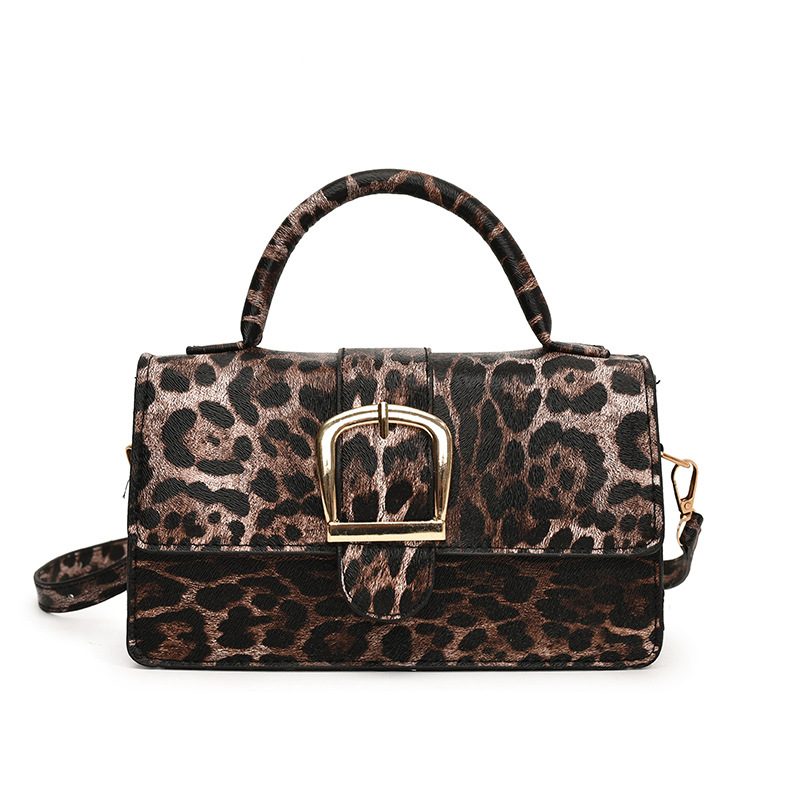 Leopard Print Retro Crossbody Square Bag view 5