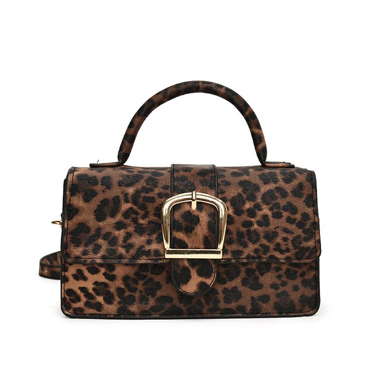 Leopard Print Retro Crossbody Square Bag view 6