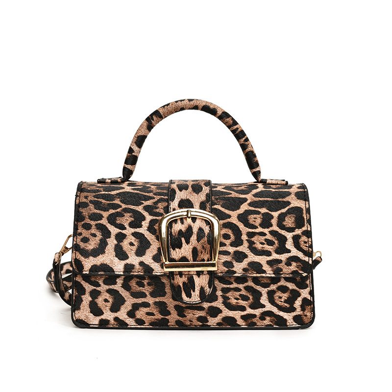 Leopard Print Retro Crossbody Square Bag view 9