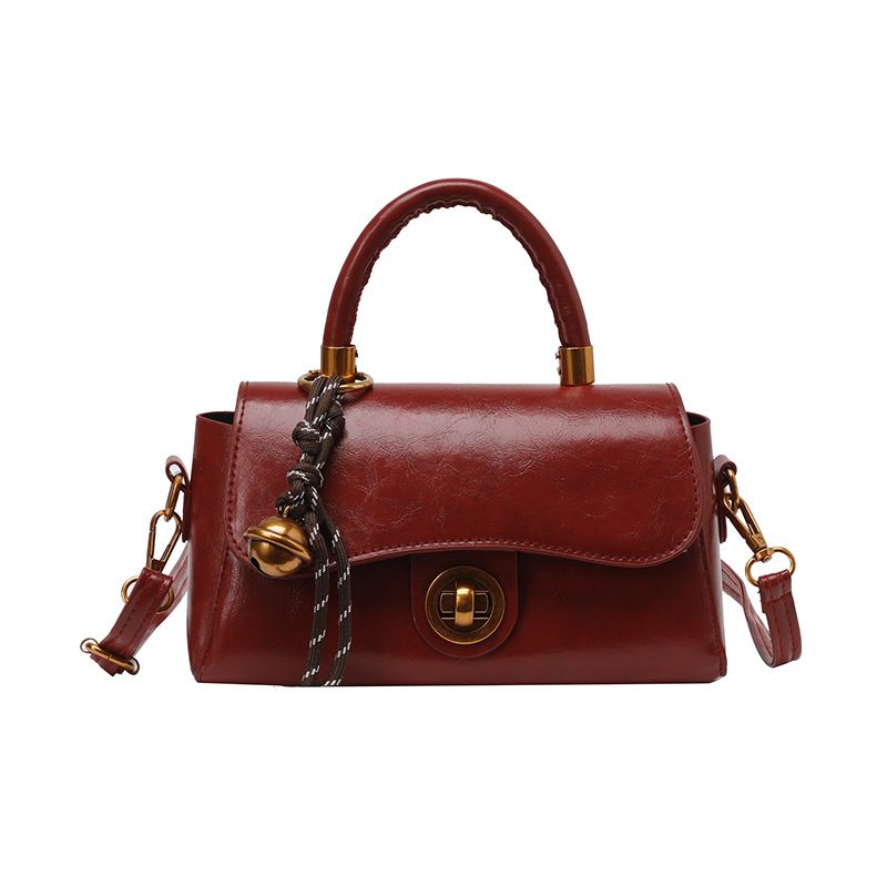 Retro Top-Handle Crossbody Square Bag view 6