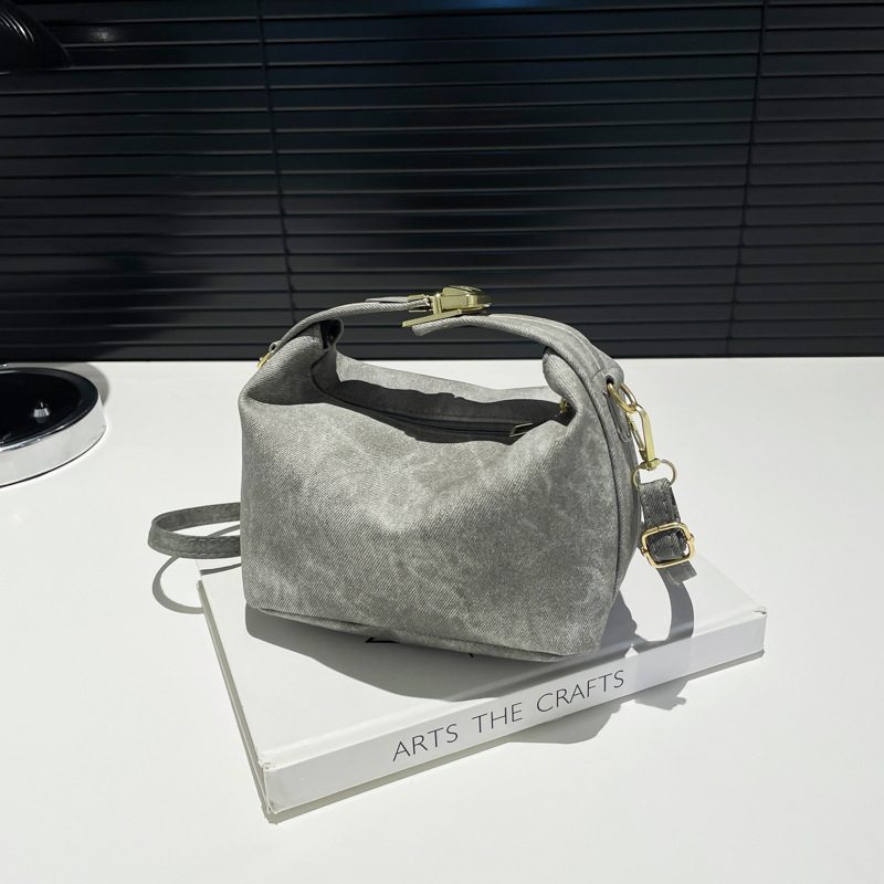 Minimalist Top-Handle Crossbody Square Bag