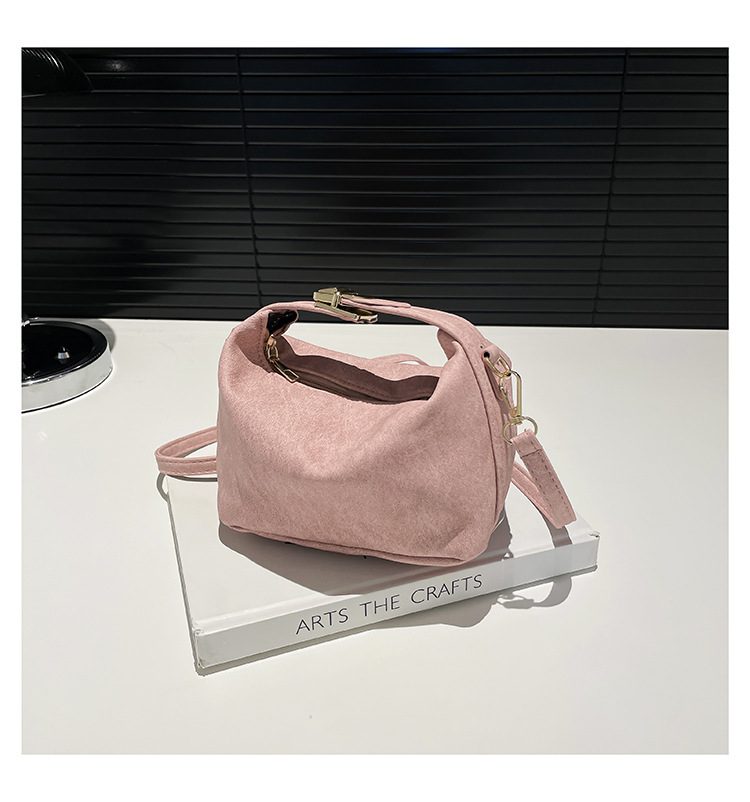 Minimalist Top-Handle Crossbody Square Bag view 9