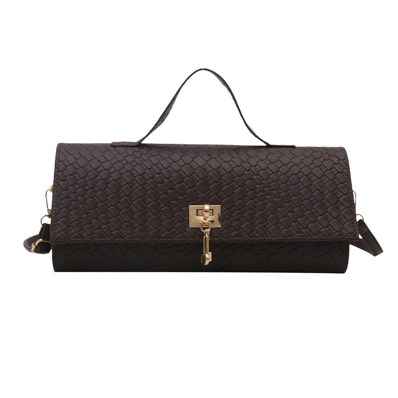 Woven Texture Minimalist Top-Handle Crossbody Bag view 7