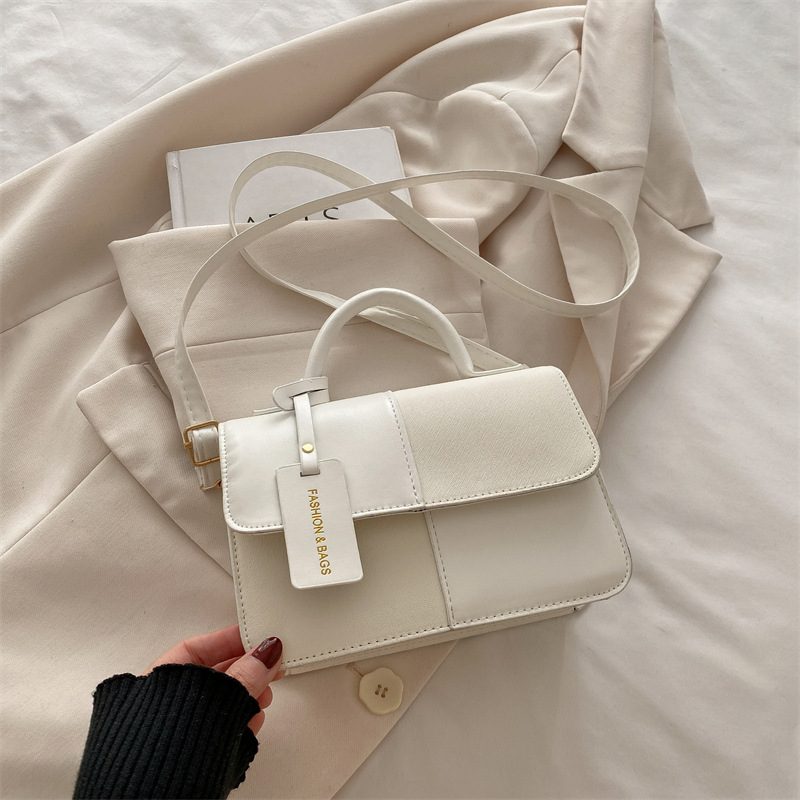 Minimalist Small Square Top-Handle Shoulder Bag view 7