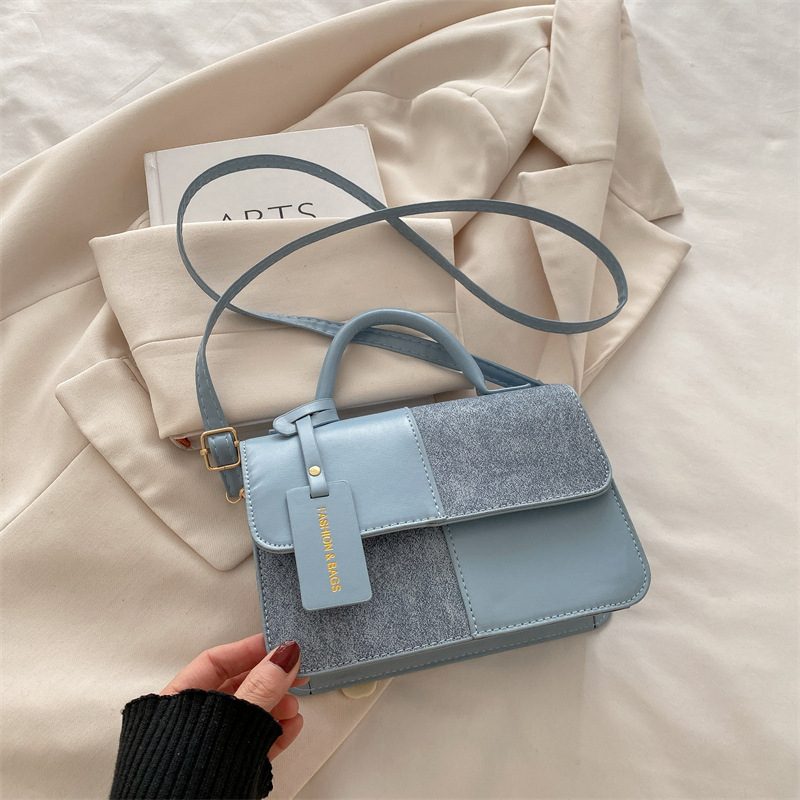 Minimalist Small Square Top-Handle Shoulder Bag view 8
