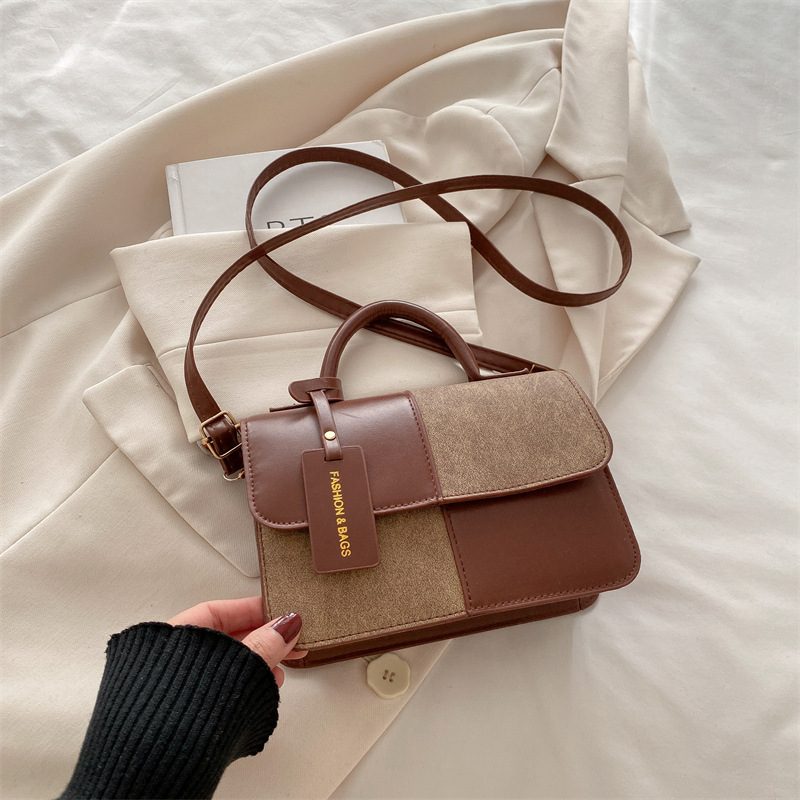 Minimalist Small Square Top-Handle Shoulder Bag view 9