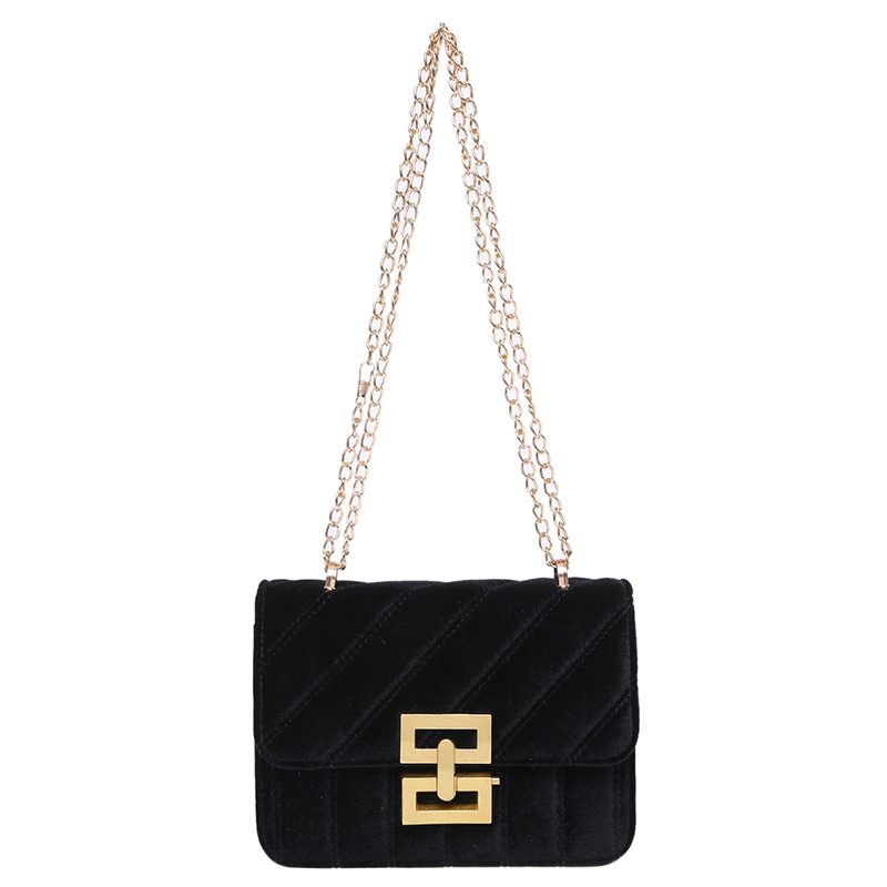 Vintage Chain Stitched Small Square Crossbody Bag view 5