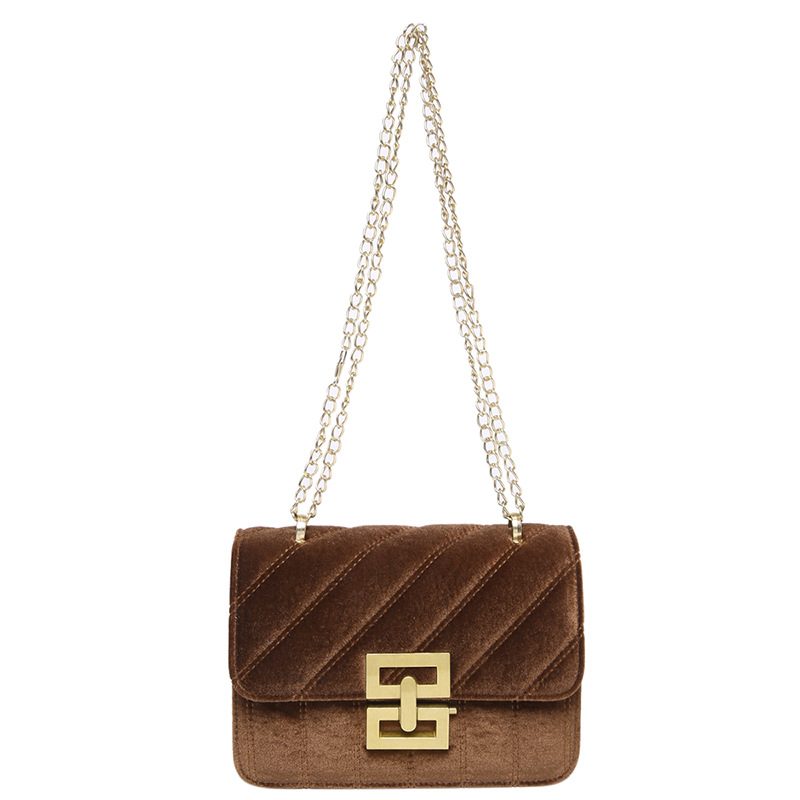 Vintage Chain Stitched Small Square Crossbody Bag view 8