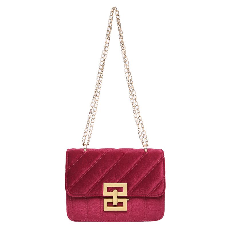 Vintage Chain Stitched Small Square Crossbody Bag view 9